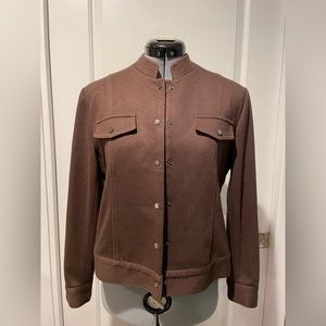 CARA MODE BROWN KOREAN BUTTON UP JACKET